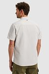 PME Legend Short Sleeve Overhemd Dobby Off White Model / Achterkant