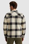 PME Legend Surchemise A Carreaux Heavy Yarn Ecru Model / Achterkant