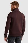 PME Legend Half Button Zip Trui Bordeaux   Model / Achterkant