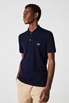Polo Lacoste in piqué blu scuro Model / Voorkant