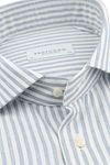 Profuomo Shirt Stripe Cutaway Blue Product / Detail