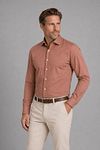 Profuomo Japanese Knitted Shirt Red Clay Model / Voorkant