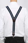 Profuomo Bretelle Luxe Navy-Azzurro Chiaro Model / Achterkant