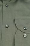Profuomo Chemise Twill Vert Olive Product / Detail