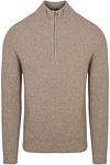 Profuomo Half Zip Pullover Wol Blend Sand PPWJ30029D-F1 kopen | Suitable