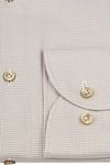 Profuomo Dobby Overhemd Print Beige Product / Detail