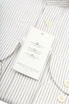Profuomo Shirt Extra Lange Mouwen Travel Streep Beige Product / Detail