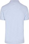 Profuomo Piqué Poloshirt Melange Lyseblå Product / Achterkant