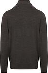 Profuomo Turtleneck Pullover Merino Dark Brown Product / Achterkant