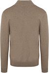 Profuomo Halv lynlås Pullover Luksus Beige Product / Achterkant
