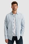 PME Legend Linen Blend Shirt Light Blue Model / Voorkant