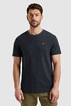 PME Legend T-Shirt Textured Stripe Navy Model / Voorkant