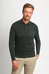 Suitable Compact Cotton Polo Shirt Dark Green Model / Voorkant