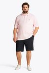 Tommy Hilfiger Big & Tall Poloskjorte i Rosa Model / Voorkant