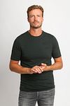 Suitable Respect T-shirt Jim Donkergroen Model / Voorkant