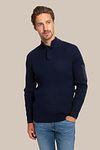 Suitable Mou Half Zip Trøje Navy Model / Voorkant