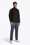 Tommy Hilfiger Poplin Hemd Flex Schwarz Model / Voorkant
