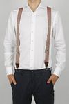 Sir Redman Bretelle Combi Pack Sposo Elegante Burgundy Model / Voorkant