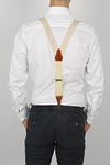Sir Redman Suspenders Combo Pack Dapper Dot Beige Model / Achterkant