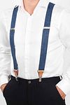 Sir Redman's Suspenders Combo Pack Indigo Model / Voorkant