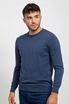 Suitable Oini Pullover O-Neck Dark Blue Model / Voorkant with Bram