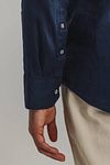State of Art Chemise De Lin Marine Model / Detail