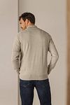 State Of Art Half Zip Trui Eik Ecru Model / Achterkant