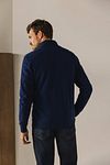 State Of Art Half Zip Trui Estate Donkerblauw Model / Achterkant