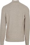 State Of Art Half Zip Trui Melange Beige Product / Achterkant
