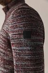Jersey Half Zip melange burdeos State of Art Model / Detail