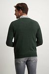 State Of Art Pullover Wool Moss Green Model / Achterkant