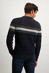 State Of Art Pullover Stripe Navy Model / Achterkant