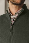 State Of Art maglione half zip Woods verde scuro Model / Detail