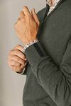 State Of Art maglione half zip Woods verde scuro Model / Detail
