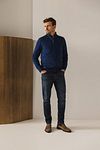 State Of Art Pull Half Zip Estate Bleu Foncé Model / Voorkant