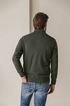 State Of Art sweter half zip Woods ciemnozielony Model / Achterkant