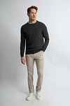 Steppin' Out Maglione in lana merino antracite Model / Voorkant