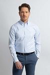 Steppin' Out Overhemd Twill Lichtblauw Model / Voorkant