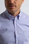 Steppin' Out Overhemd Ruiten Blauw Rood Model / Detail