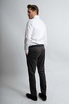 Steppin' Out Overhemd Slim-Fit Twill Wit Model / Achterkant
