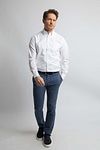 Steppin' Out Overhemd Twill Wit Model / Voorkant