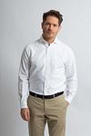 Steppin' Out Shirt Oxford White Model / Voorkant