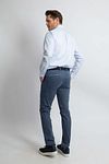 Steppin' Out Shirt Twill Light Blue Model / Achterkant