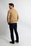 Beżowy sweter z wełny merino Steppin' Out Model / Achterkant