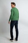 Steppin' Out sweter bawełna/kaszmir Mid zielony Model / Achterkant