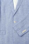 Suitable Blazer Linnen Panama Lichtblauw Product / Detail