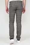 Suitable Chino Locke Karo Grau Model / Achterkant