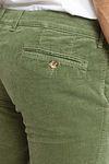 Suitable Chino Plato in velluto a coste verde Model / Detail