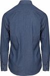 Suitable Hemd Washed Dunkelblau Product / Achterkant