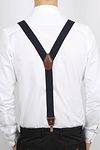 Suitable Luxe Szelki Navy w kropki Model / Achterkant